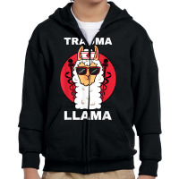 Trauma Llama Emt Responder Emergency Medical Technician Ems T Shirt Youth Zipper Hoodie | Artistshot