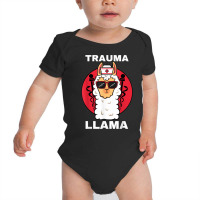 Trauma Llama Emt Responder Emergency Medical Technician Ems T Shirt Baby Bodysuit | Artistshot