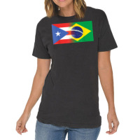 Puerto Rican Brazilian Flag Puerto Rico Brazil T Shirt Vintage T-shirt | Artistshot