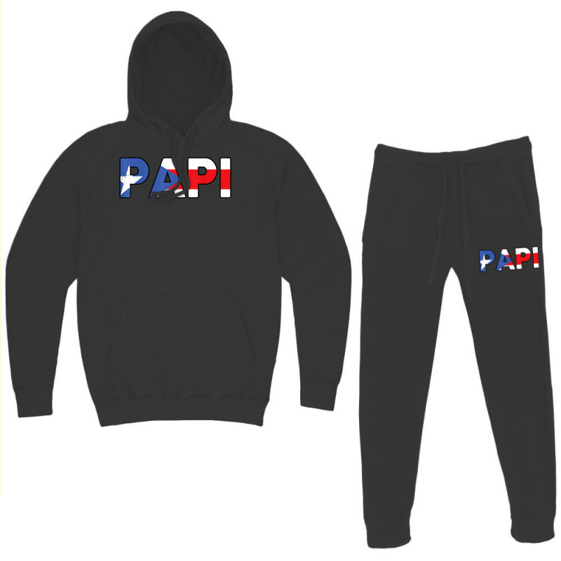 Puerto Rican Flag Shirt Mens Dad Gifts Papi Puerto Rico T Shirt Hoodie & Jogger Set | Artistshot