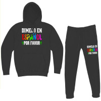 Spanish Language Bilingual Teacher Gift Dimelo En Espanol T Shirt Hoodie & Jogger Set | Artistshot