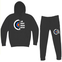 Archery Aim Shoot Swear Repeat Target Arrow Funny Hoodie & Jogger Set | Artistshot