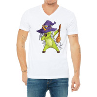 Unicorn Witch Halloween Scary Girls Boys Kids Halloween T Shirt V-neck Tee | Artistshot