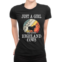 Just A Girl Who Loves Highland Cows Ladies Fitted T-shirt | Artistshot