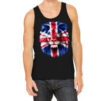 Union Jack Uk Flag Lion Face Great Britain Union Jack Flag T Shirt Tank Top | Artistshot