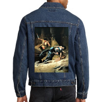 Color Art Character Anime Character Mens Happy Men Denim Jacket | Artistshot