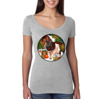 Hampshire Sow Pig Christmas Women's Triblend Scoop T-shirt | Artistshot