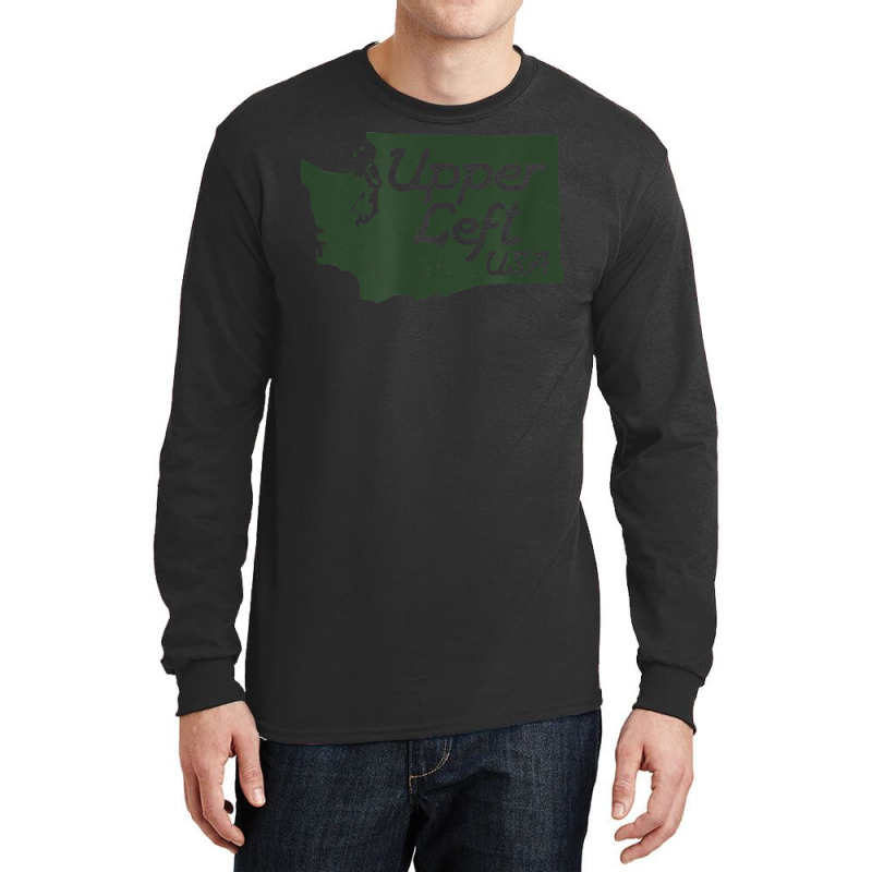 Upper Left Usa T Shirt Pnw Pacific Northwest Tee Long Sleeve Shirts | Artistshot