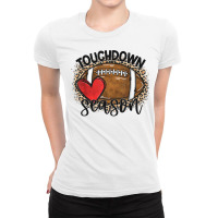 Touchdown Season Football Back To School For Boy Love Footba T Shirt Ladies Fitted T-shirt | Artistshot