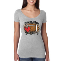 Touchdown Season Football Back To School For Boy Love Footba T Shirt Women's Triblend Scoop T-shirt | Artistshot