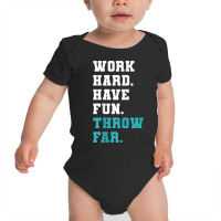 Track Coaches Discus Javelin Shot Put Hammer Throw Far T Shirt Baby Bodysuit | Artistshot