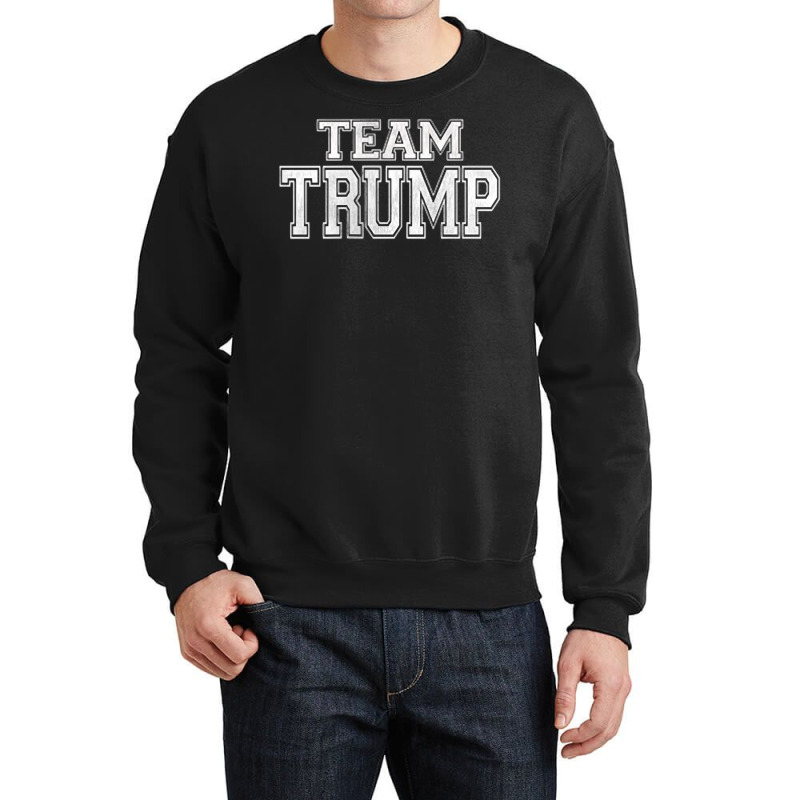 Team Trump Jersey Style Shirt W Trump 45 On Back T Shirt Crewneck Sweatshirt | Artistshot