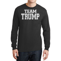 Team Trump Jersey Style Shirt W Trump 45 On Back T Shirt Long Sleeve Shirts | Artistshot