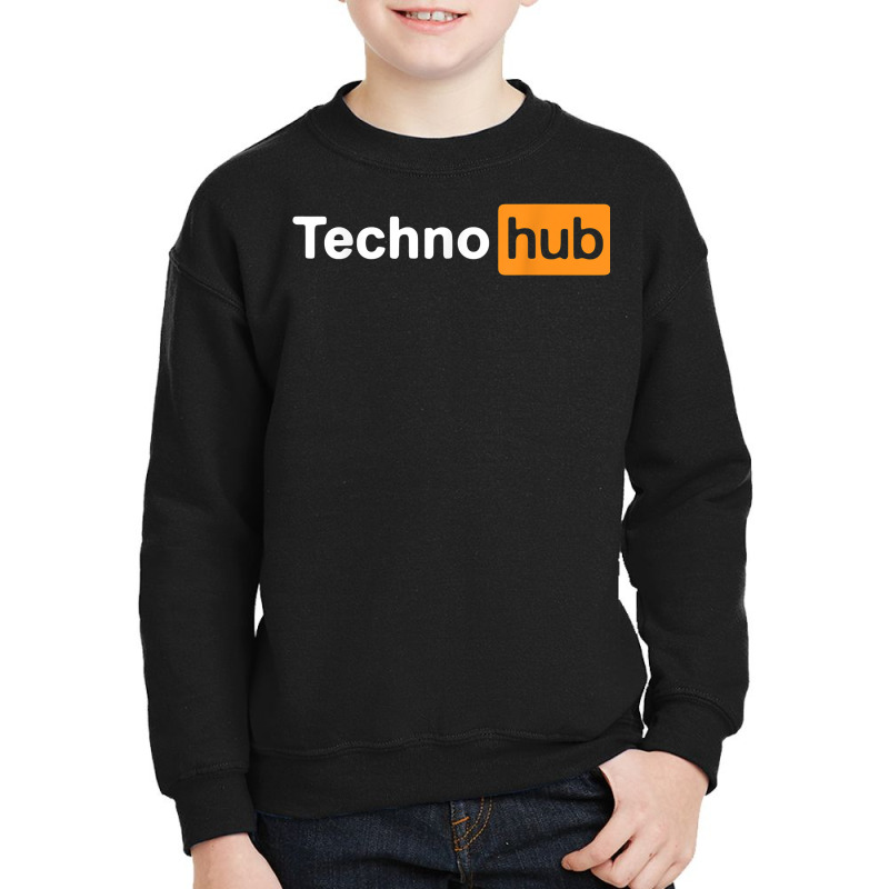 Techno Music Minimal Hard Clubbing Funny Festival Hub Dj T Shirt Youth Sweatshirt by keylonnsrosol5d | Artistshot