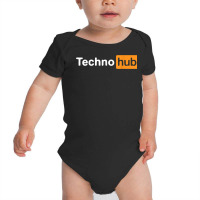 Techno Music Minimal Hard Clubbing Funny Festival Hub Dj T Shirt Baby Bodysuit | Artistshot