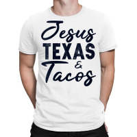 Womens Jesus Texas And Tacos Funny Foodie Cinco Mayo Christian Gift V T-shirt | Artistshot