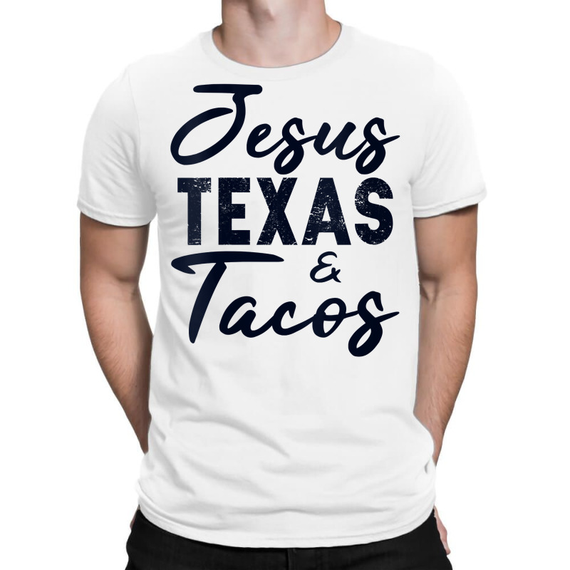 Womens Jesus Texas And Tacos Funny Foodie Cinco Mayo Christian Gift V T-shirt | Artistshot