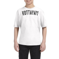 Kottayam India Vintage Black Text Apparel T Shirt Youth Tee | Artistshot