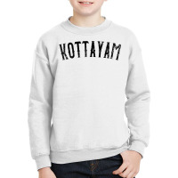 Kottayam India Vintage Black Text Apparel T Shirt Youth Sweatshirt | Artistshot