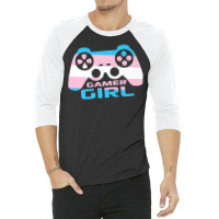 Trans Gamer Girl T Shirt 3/4 Sleeve Shirt | Artistshot