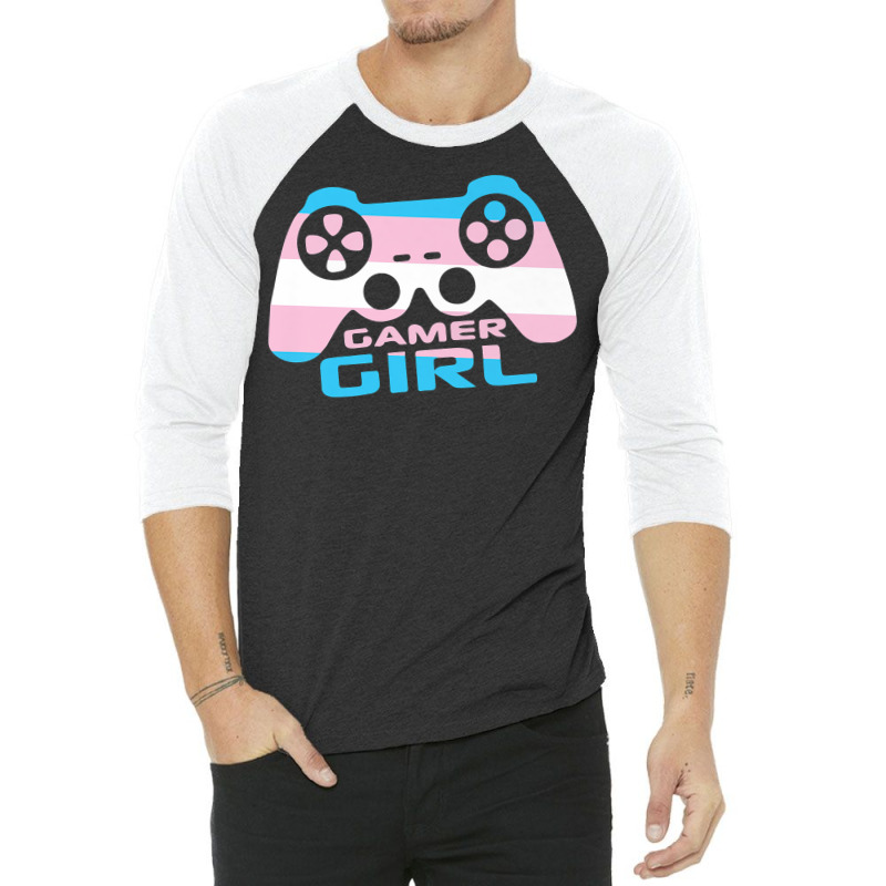 Trans Gamer Girl T Shirt 3/4 Sleeve Shirt | Artistshot