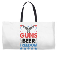 Guns Beer Freedom For White Weekender Totes | Artistshot