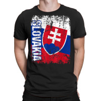 Slovakia Flag Vintage Distressed Slovakia T Shirt T-shirt | Artistshot