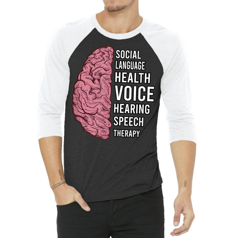 Slp Speech Pathology Language Therapist T Shirt 3/4 Sleeve Shirt | Artistshot