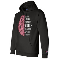 Slp Speech Pathology Language Therapist T Shirt Champion Hoodie | Artistshot