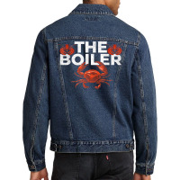 The Boiler   Funny Crab & Lobster Boil Chef T Shirt Men Denim Jacket | Artistshot