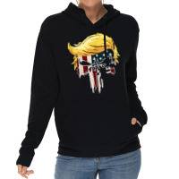 Trump American Flag Skull 2020 Second Term Reelection Tank Top Lightweight Hoodie | Artistshot