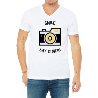 Smile Say Kimchi T Shirt V-neck Tee | Artistshot