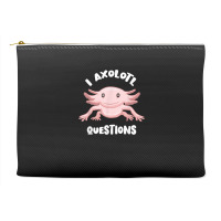 Smiling Axolotl Mexican Walking Fish I Axolotl Questions T Shirt Accessory Pouches | Artistshot