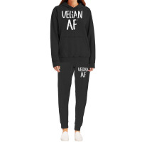 Vegan Af Shirt Funny Vegetarian Gift Idea Tee Shirt Hoodie & Jogger Set | Artistshot