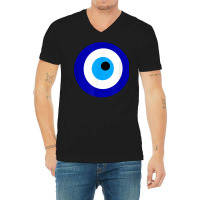 Turkish Evil Eye Nazar Ayn Al Hasud Boncugu T Shirt V-neck Tee | Artistshot