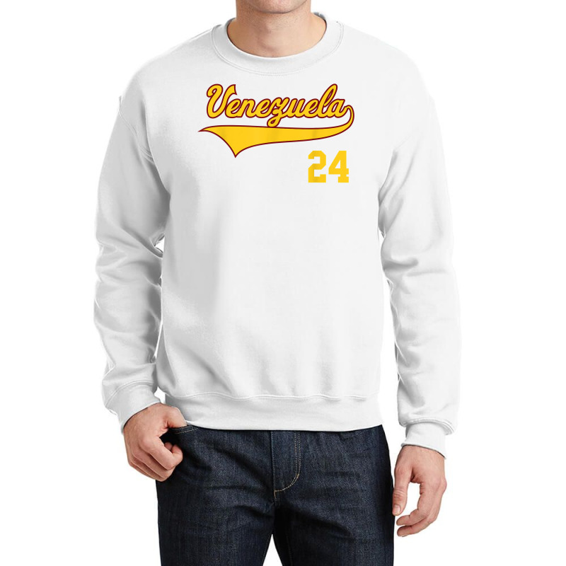 Venezuela Baseball T Shirt Vinotinto Beisbol 24 Crewneck Sweatshirt | Artistshot