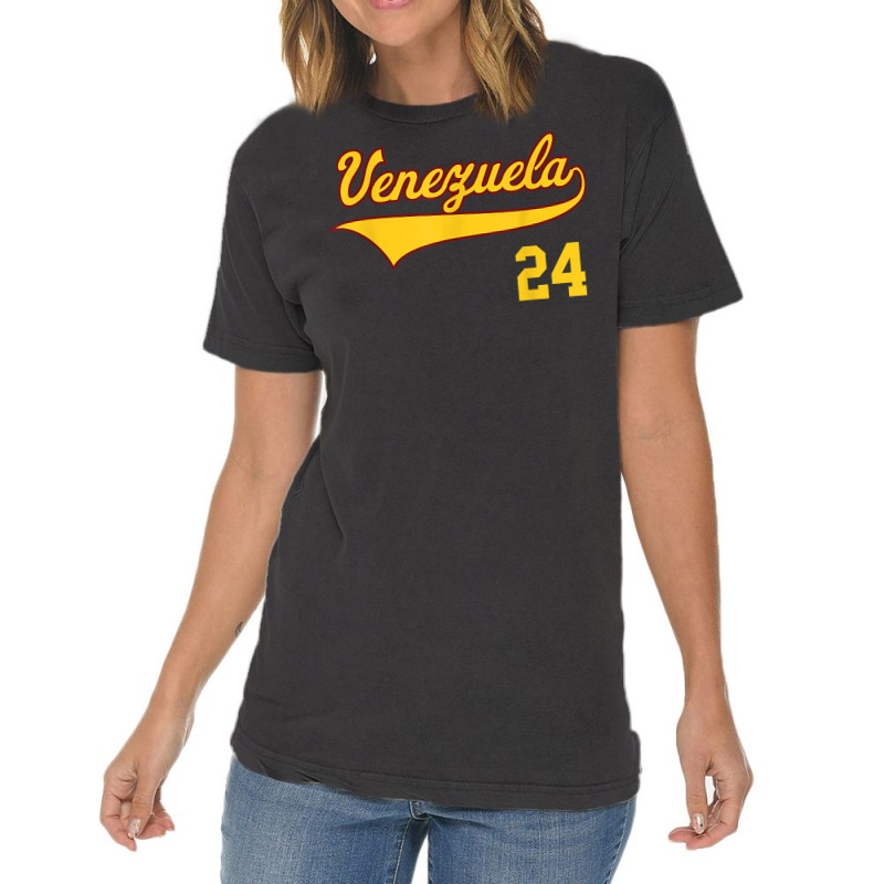 Venezuela Baseball T Shirt Vinotinto Beisbol 24 Vintage T-shirt | Artistshot