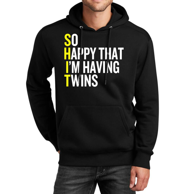 So Happy That I'm Having Twins Funny Pregnancy Premium T Shirt Unisex Hoodie | Artistshot