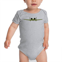 Retro Warplane A10 Thunderbolt Warthog Plane Fighter Jet T Shirt Baby Bodysuit | Artistshot