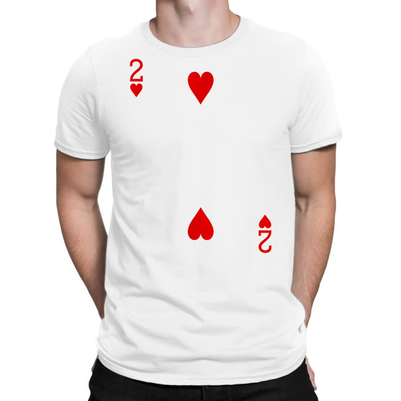 Two Of Hearts Playing Card T Shirt T-shirt | Artistshot