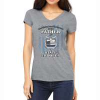 State Police Badge   Proud State Trooper Dad Women's V-neck T-shirt | Artistshot