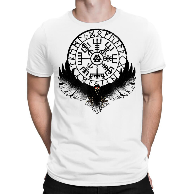 Viking Vegvisir Raven T Shirt T-shirt | Artistshot