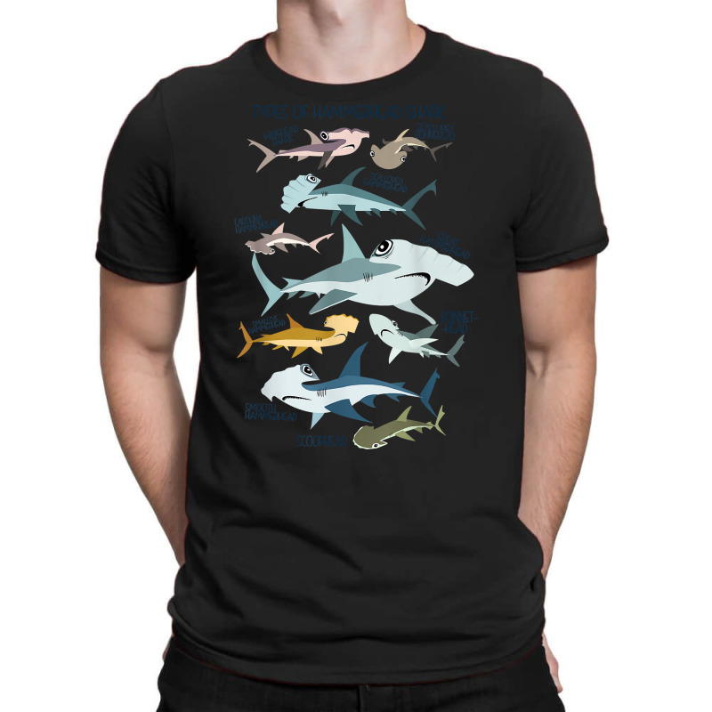 Types Of Hammerhead Shark Guide T Shirt T-shirt | Artistshot