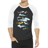 Types Of Hammerhead Shark Guide T Shirt 3/4 Sleeve Shirt | Artistshot