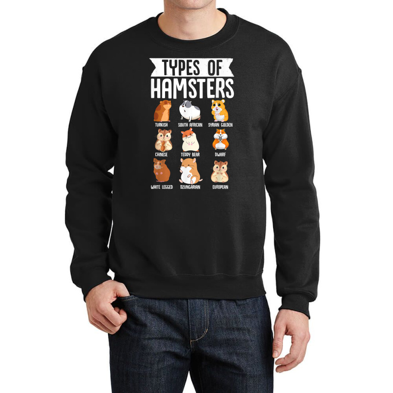 Types Of Hamsters Cute Syrian Breed Funny Rodents T Shirt Crewneck Sweatshirt | Artistshot