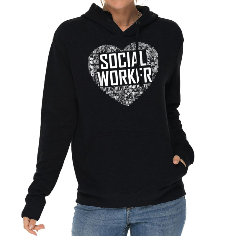 Social Worker T Shirt Love Month Graduation Gift Tshirt T Shirt Lightweight Hoodie | Artistshot