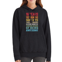 Vintage 16th Birthday Shirt Gifts 16 Years Old Being Awesome T Shirt Vintage Hoodie | Artistshot