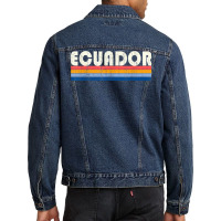 Vintage 70s 80s Style Ecuador T Shirt Men Denim Jacket | Artistshot