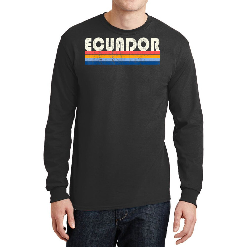 Vintage 70s 80s Style Ecuador T Shirt Long Sleeve Shirts | Artistshot