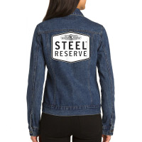 Steel Reserve Beer Shirt (official) Ladies Denim Jacket | Artistshot